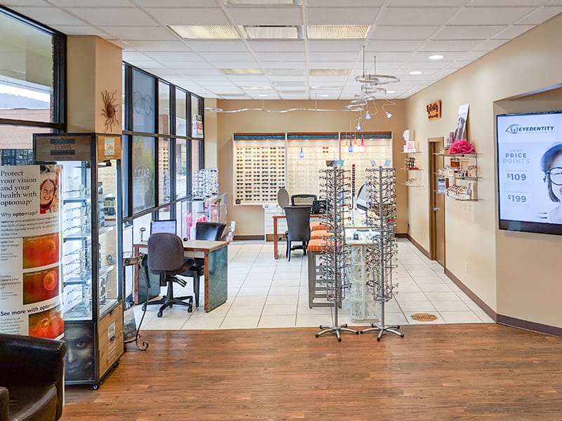 A large selection of eyewear at Eyedentity Eyecare.