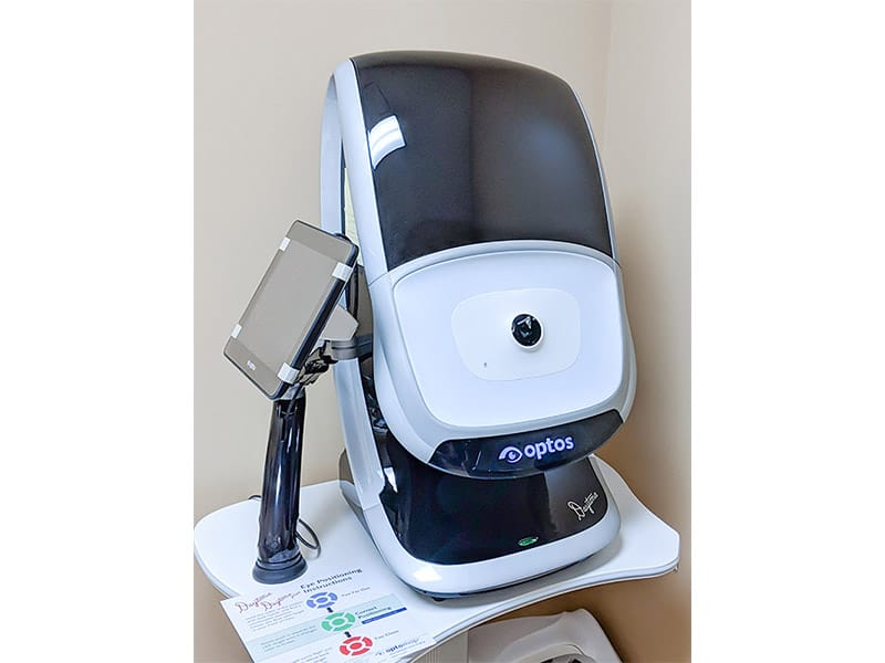 Optos retinal imaging device at Eyedentity Eyecare.