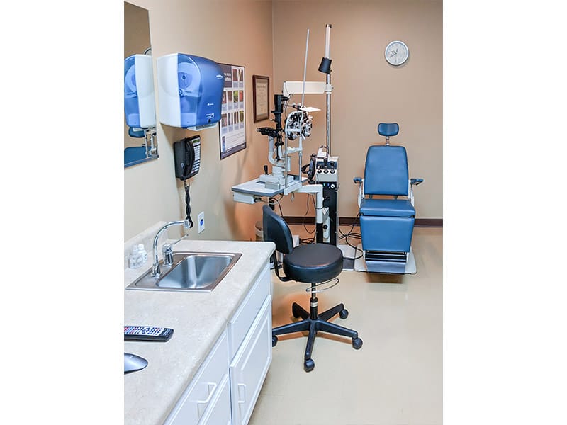 One of our exam rooms at Eyedentity Eyecare in Franklin, Tn.